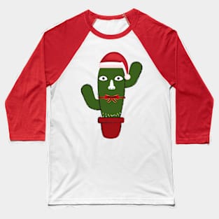 Fun Christmas Cactus Baseball T-Shirt